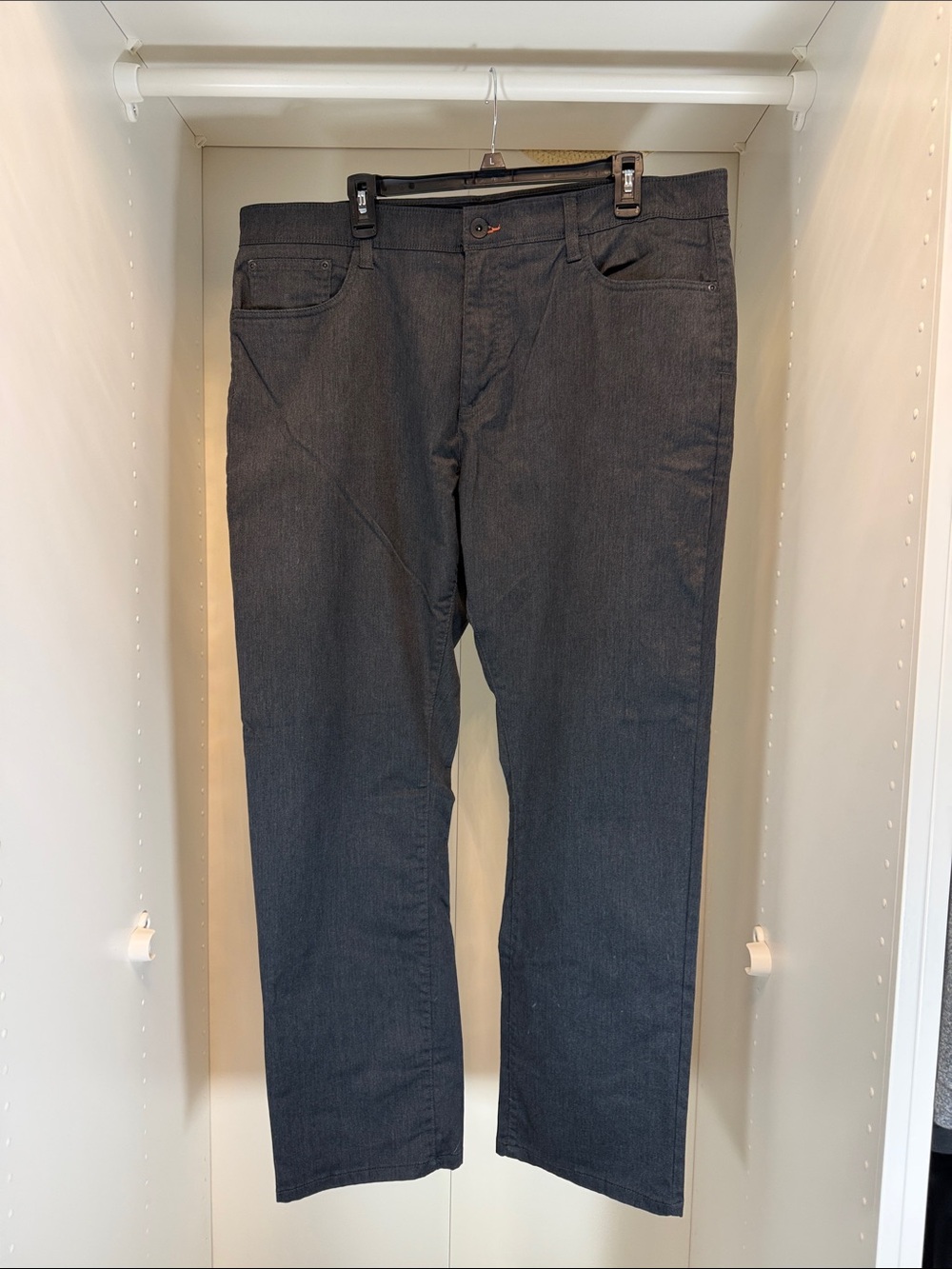 Weatherproof Men's Charcoal Straight Leg Jeans